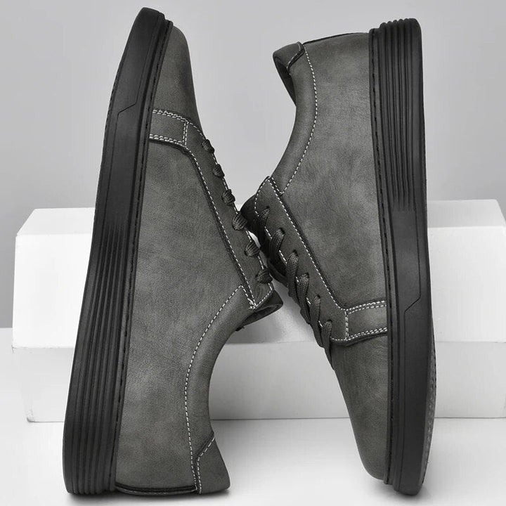 Men's Genuine Leather Sneakers Casual Dress Shoes