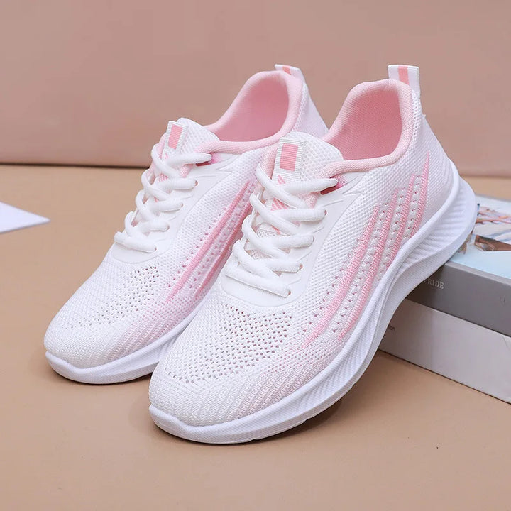 Women's Mesh Breathable Athletic Running Shoes Lightweight Knit Gym Trainers