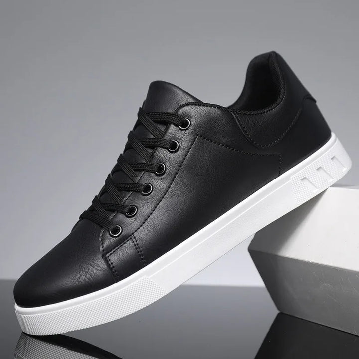 Leather Men's Sneakers Summer Lightweight Casual Walking Shoes