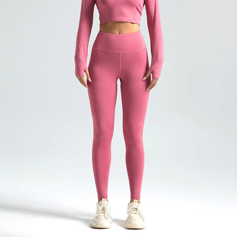 Women's Nylon High Waist Seamless Yoga Leggings Booty Lift Gym Tights