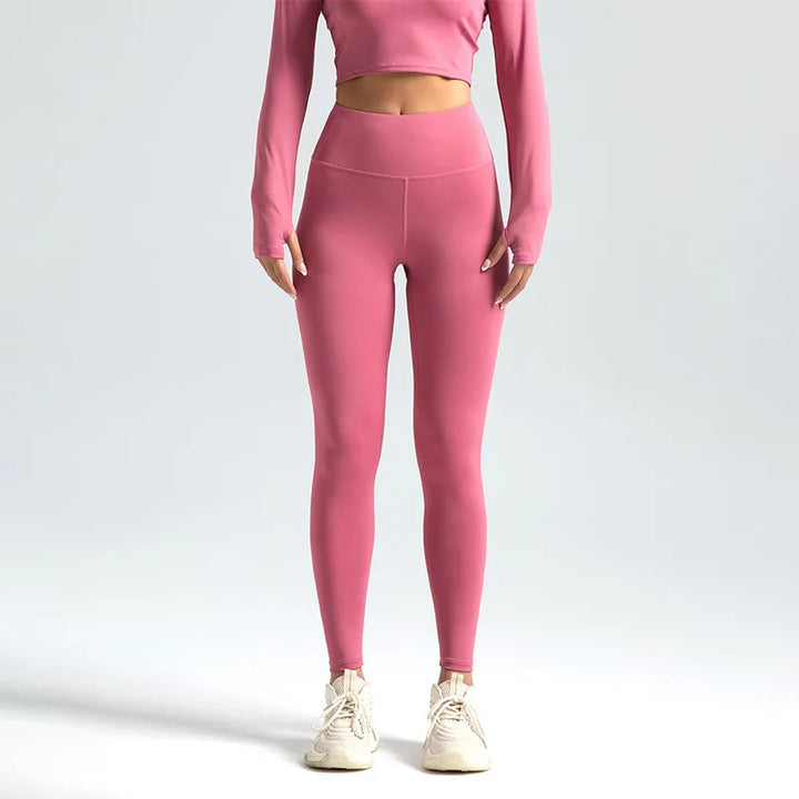 Women's Nylon High Waist Seamless Yoga Leggings Booty Lift Gym Tights