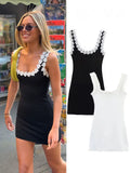 Women’s Knit Square-Neck Bodycon Mini Dress