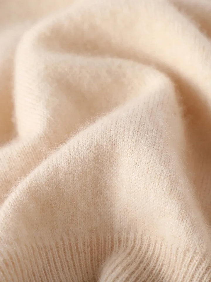 Women's Half Zip Merino Wool Knit Sweater