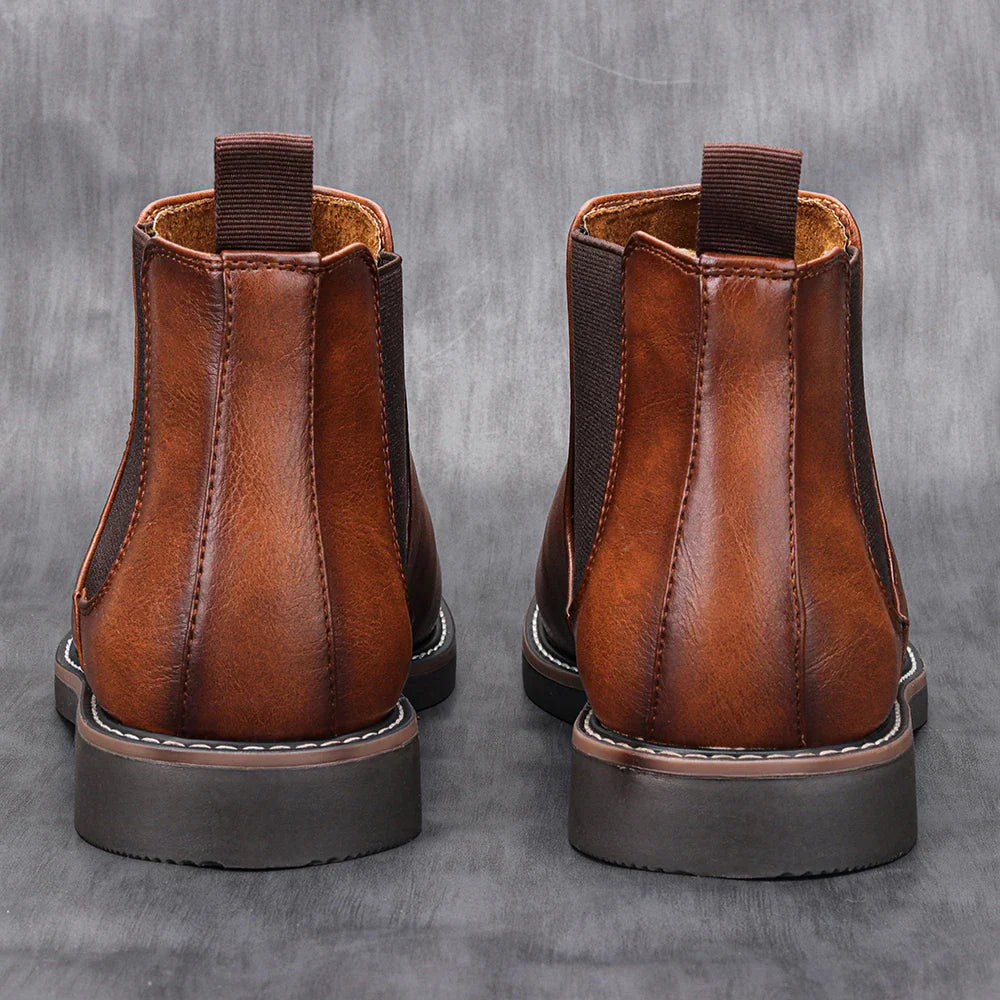 Men's Leather Chelsea Ankle Boots