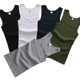 Men's Ribbed Knit Athletic Vest Undershirt Gym Tank Top