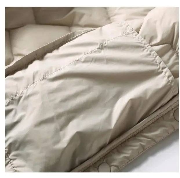 Women's Puffer Jacket Hooded Quilted Parka Coat Warm Outerwear