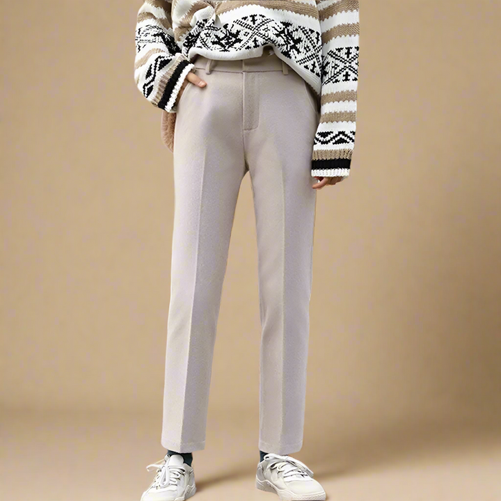 Women's Sweater Merino Wool Knit Fair Isle Crewneck Pullover