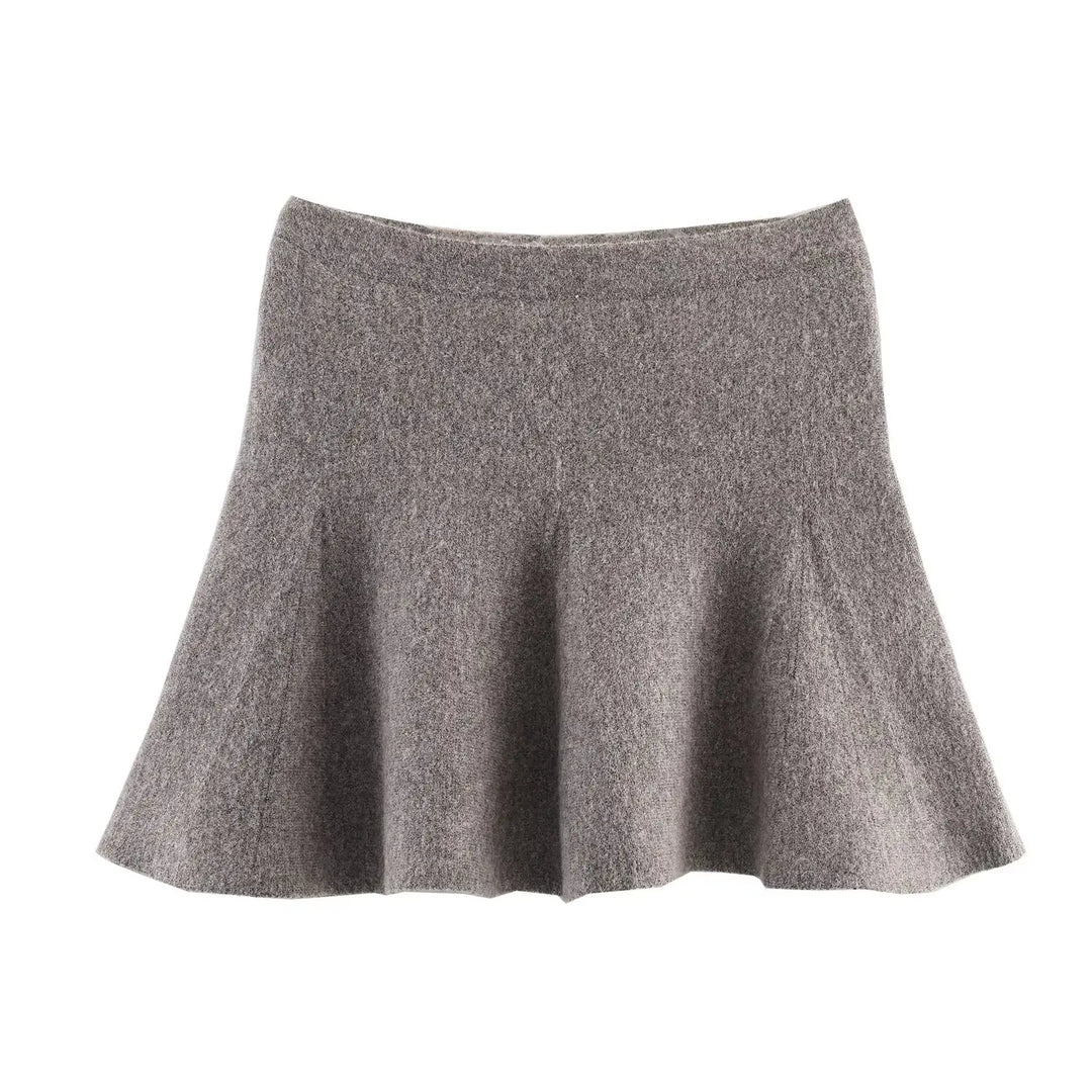 Women's Knit Jacket and Skirt Coordinated Set