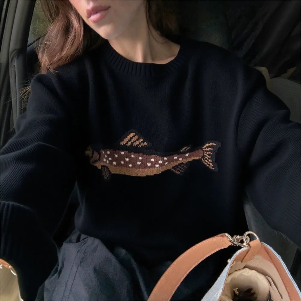 Women's Knit Sweater Quarter Zip Jumper