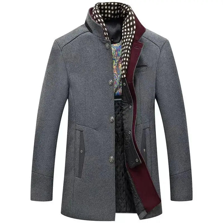 Men's Business Wool Blend Overcoat