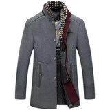 Men's Business Wool Blend Overcoat