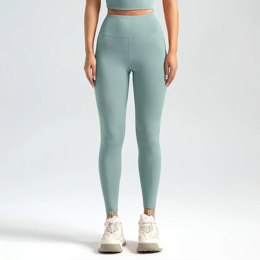 Women's Nylon High Waist Seamless Yoga Leggings Booty Lift Gym Tights