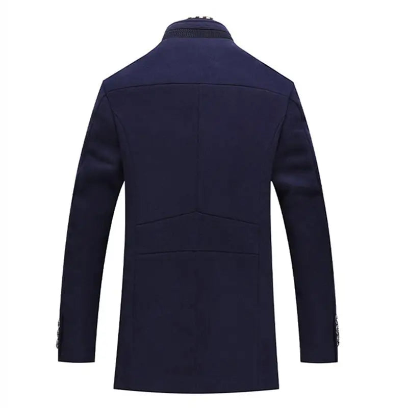 Men's Business Wool Blend Overcoat