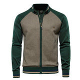 Men's Knit Zip Up Bomber Jacket Cardigan