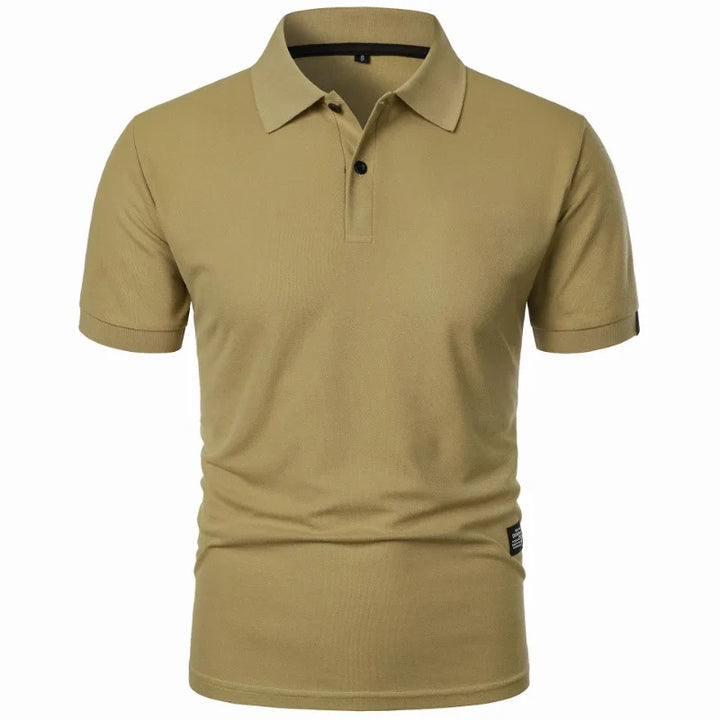 Men’s Silk Blend Wrinkle Resistant Short-Sleeve Polo