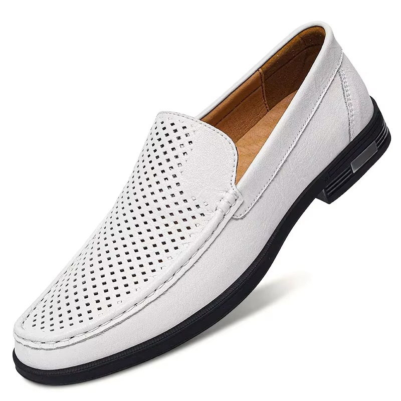 Men's Leather Loafers Slip-On Shoes