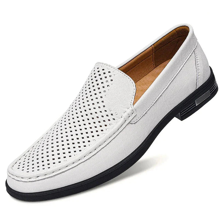 Men's Leather Slip-on Loafers Formal Shoes Office Wedding Moccasins