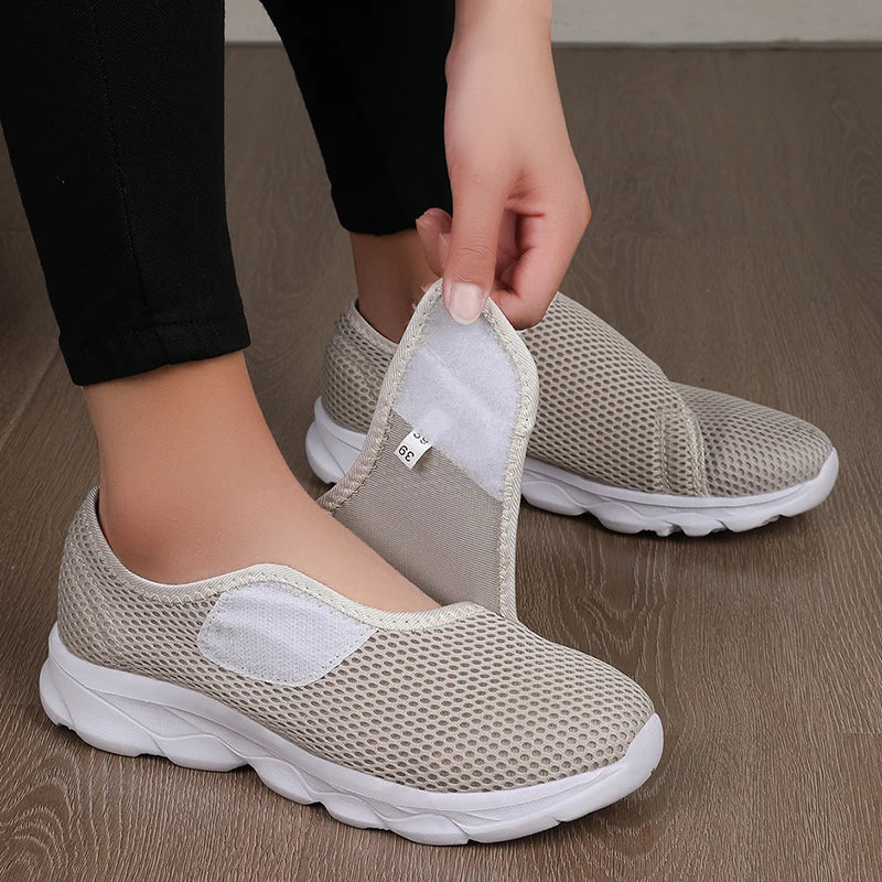 Men's Mesh and Rubber Orthopedic Walking Sneakers