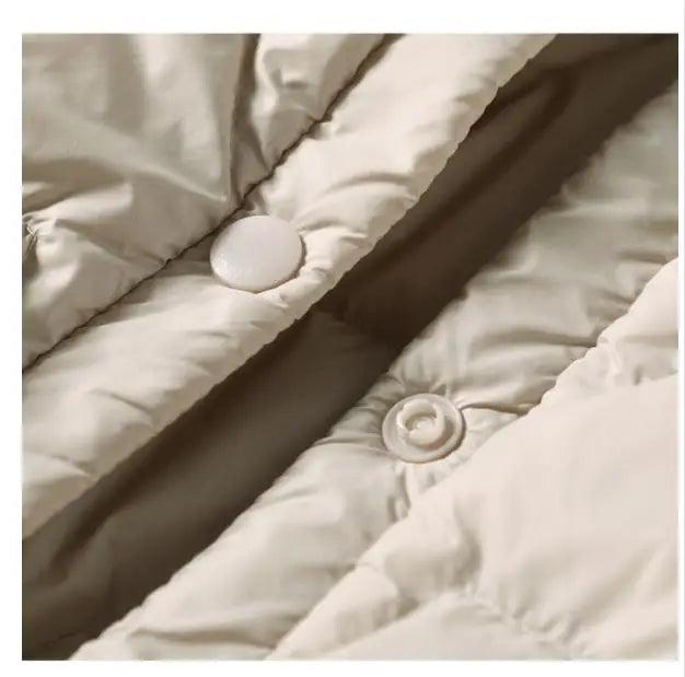Women's Puffer Jacket Hooded Quilted Parka Coat Warm Outerwear