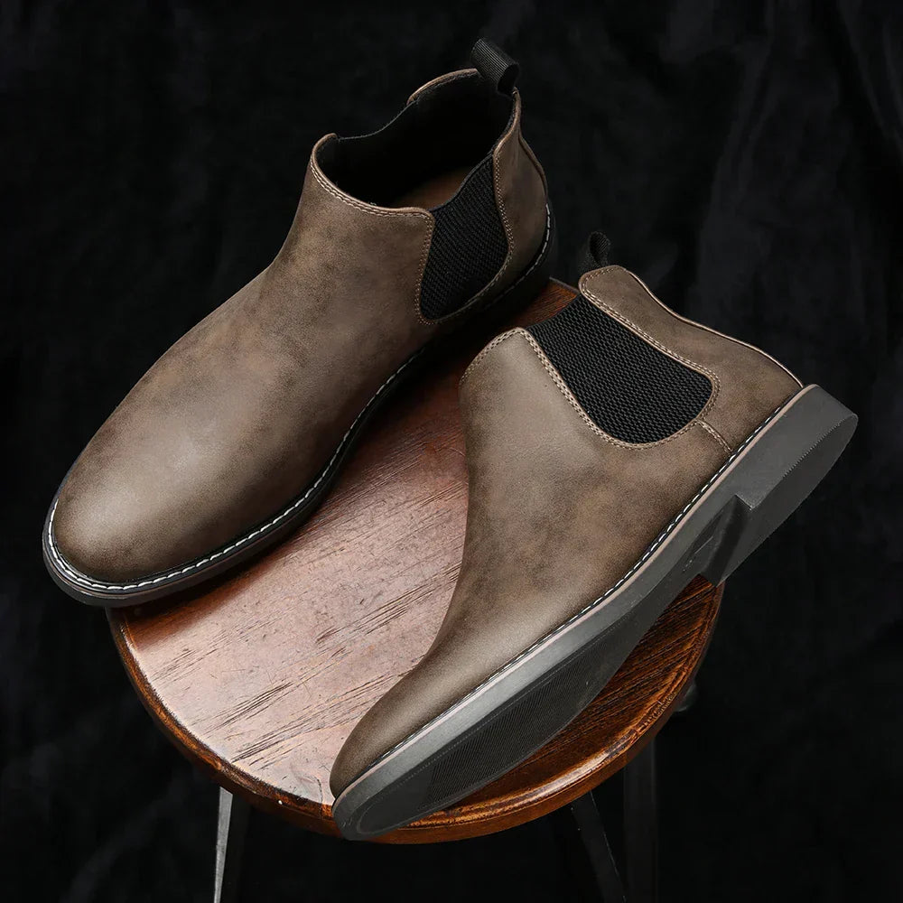 Men's Leather Chelsea Ankle Boots