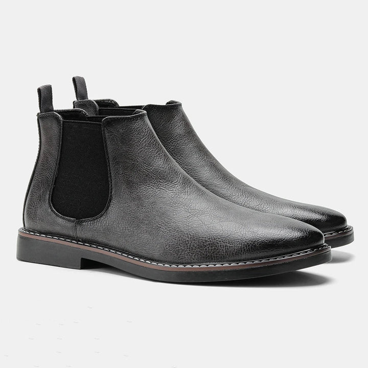 Men's Leather Ankle Chelsea Dress Boots