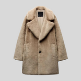 Womens Fleece Coat Overcoat Jacket