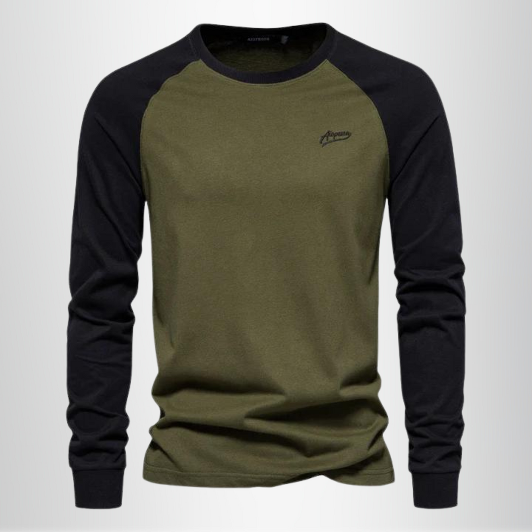 Men's Merino Wool Raglan Long Sleeve Shirt