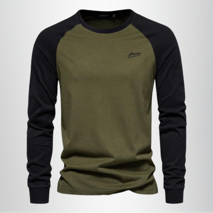 Men's Merino Wool Raglan Long Sleeve Shirt