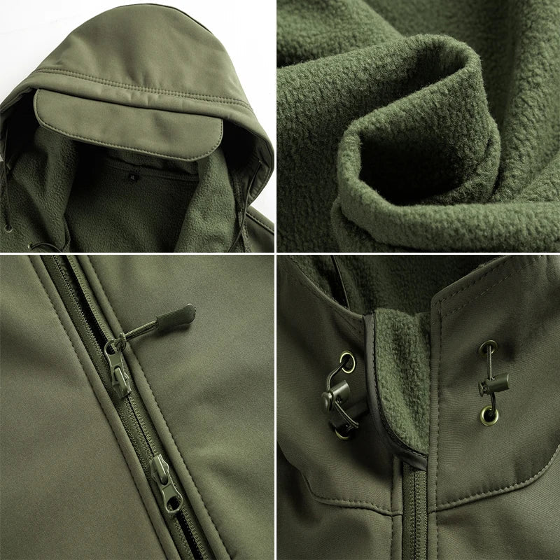 Men's Tactical Fleece Softshell Jacket