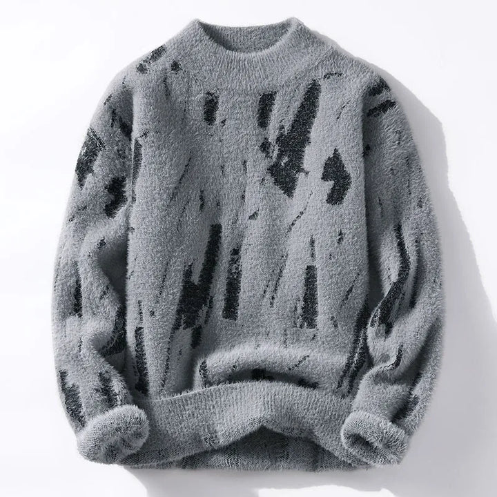 Men Knit Sweater Woolmix Pullover Top