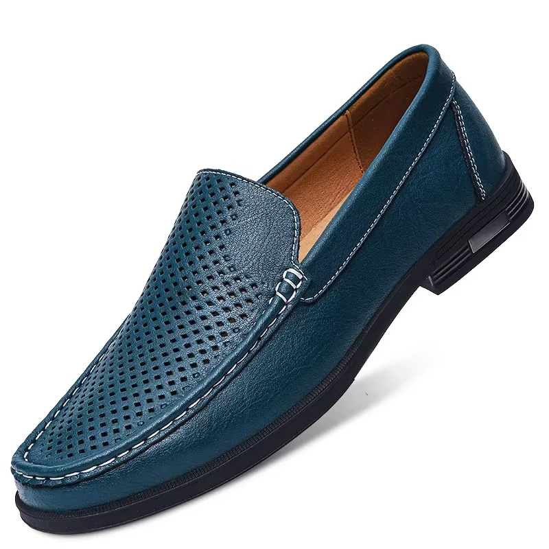 Men's Leather Loafers Slip-On Shoes