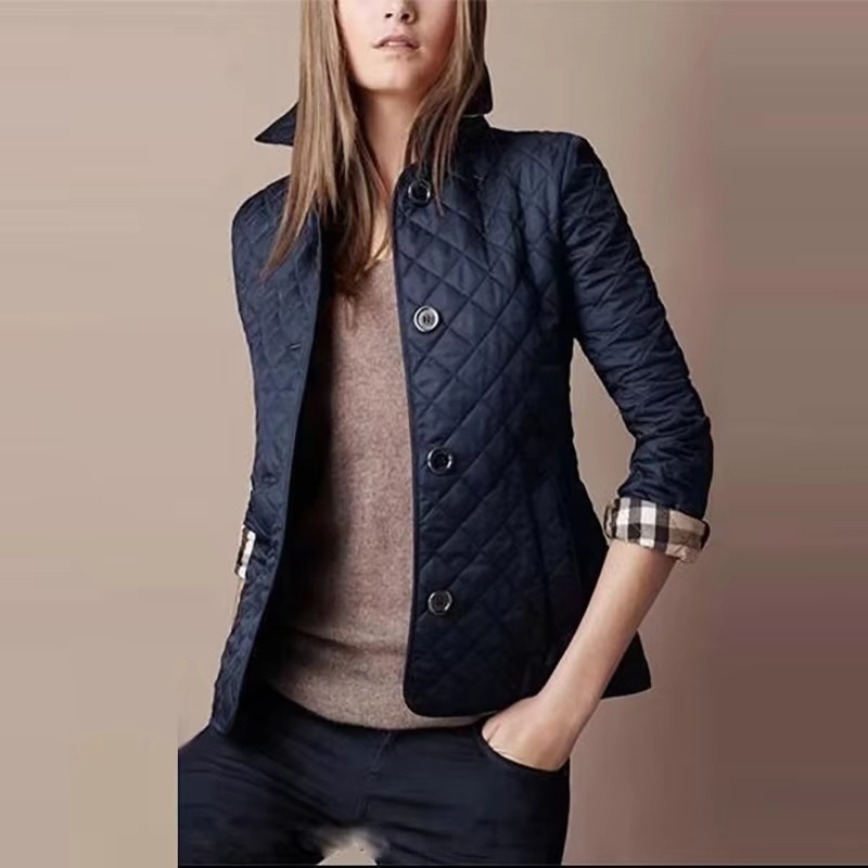 Women's Quilted Nylon Lightweight Jacket Outerwear Coat