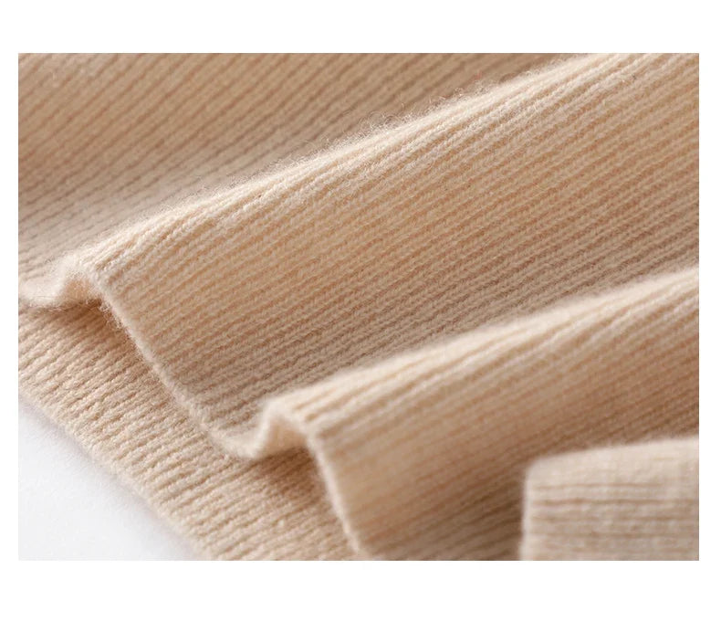 Women's Half Zip Merino Wool Knit Sweater