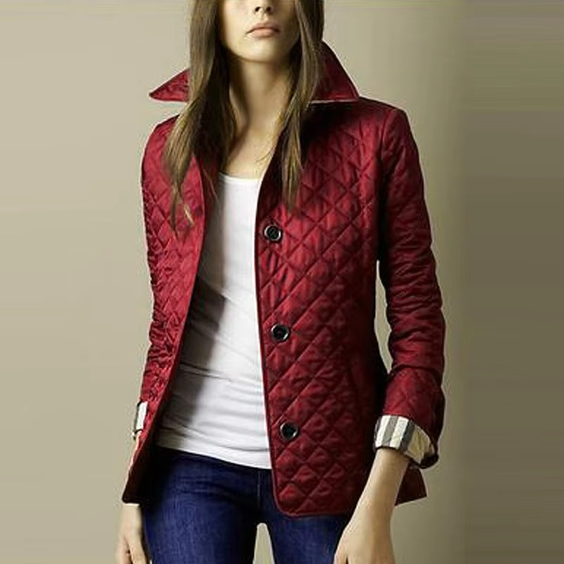 Women's Quilted Nylon Lightweight Jacket Outerwear Coat