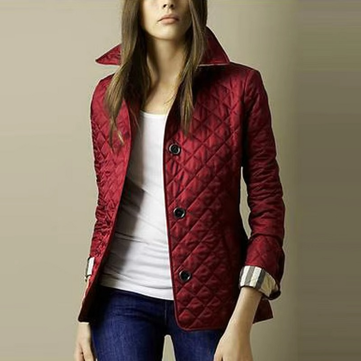 Women's Quilted Nylon Lightweight Jacket Outerwear Coat
