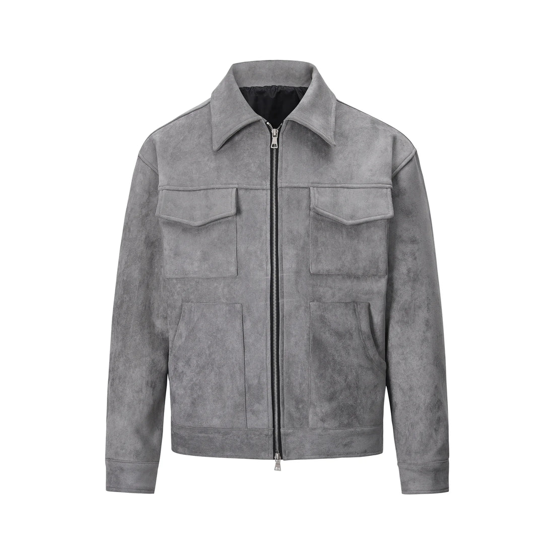 Men's Suede Harrington Bomber Jacket