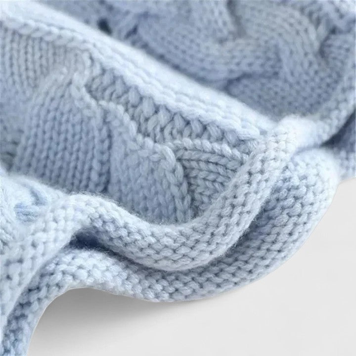 Women's Turtleneck Sweater Cable Knit Wool Jumper
