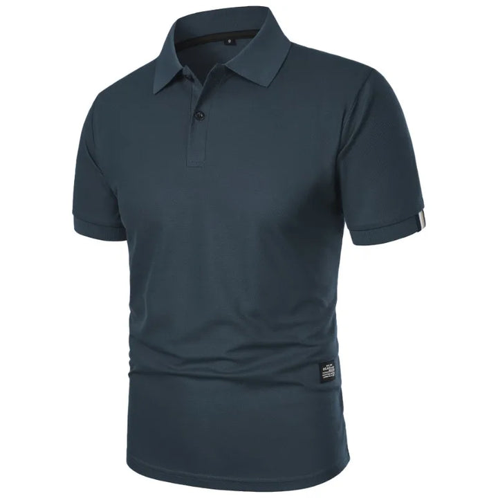 Men’s Silk Blend Wrinkle Resistant Short-Sleeve Polo