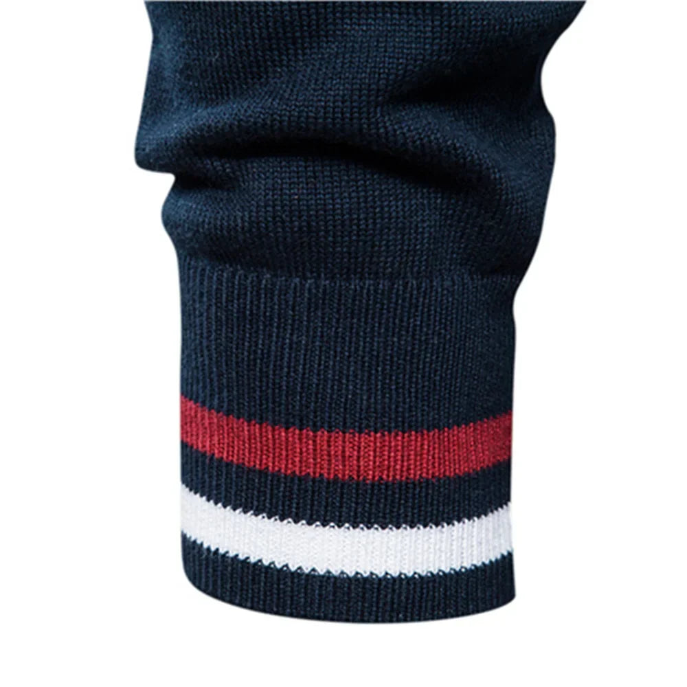 Men's Knit Zip Up Bomber Jacket Cardigan