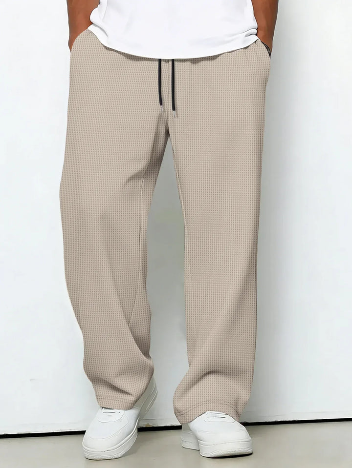 Men's Fleece Sweatpants Wide Leg Lounge Pants
