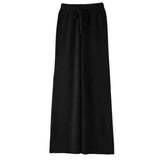 Women's Wide Leg Trousers High Waist Wool Mix Lounge Pants