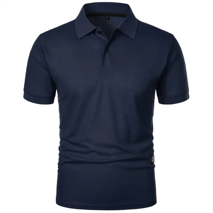 Men’s Silk Blend Wrinkle Resistant Short-Sleeve Polo