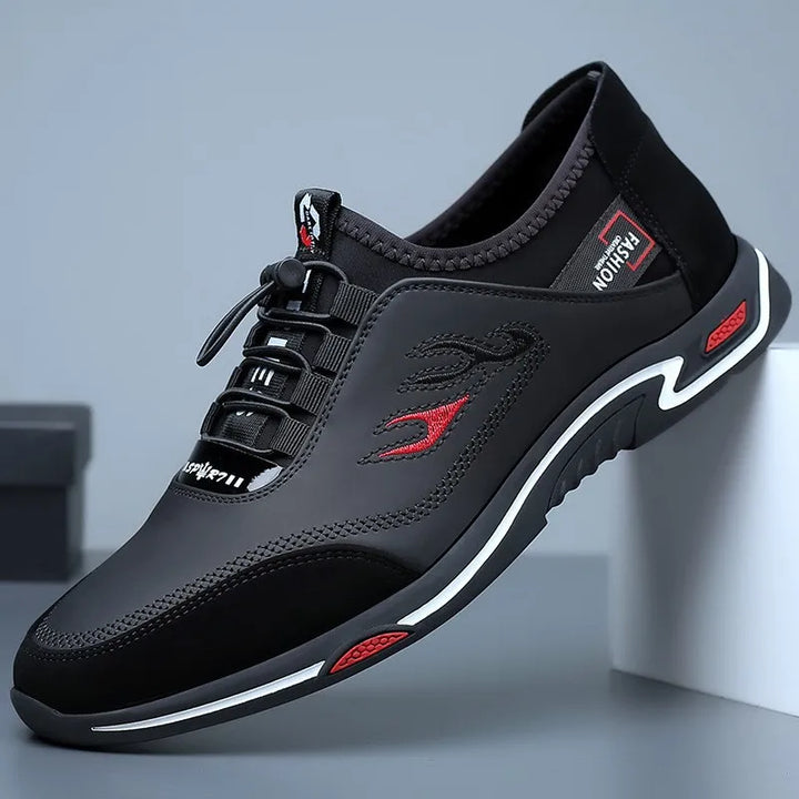 Men’s Leather Orthopedic Cushioned Slip-On Walking Sneakers