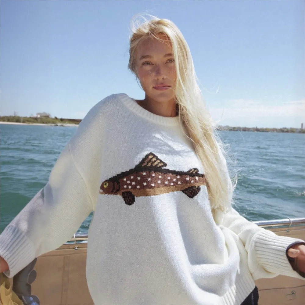 Women's Knit Sweater Quarter Zip Jumper