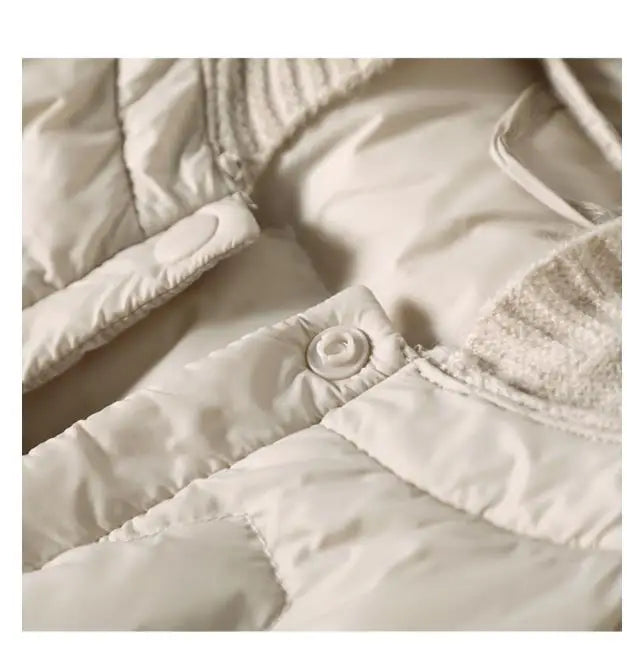 Women's Puffer Jacket Hooded Quilted Parka Coat Warm Outerwear