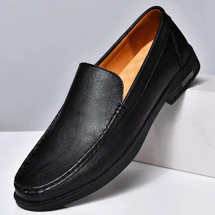 Men's Leather Loafers Slip-On Shoes