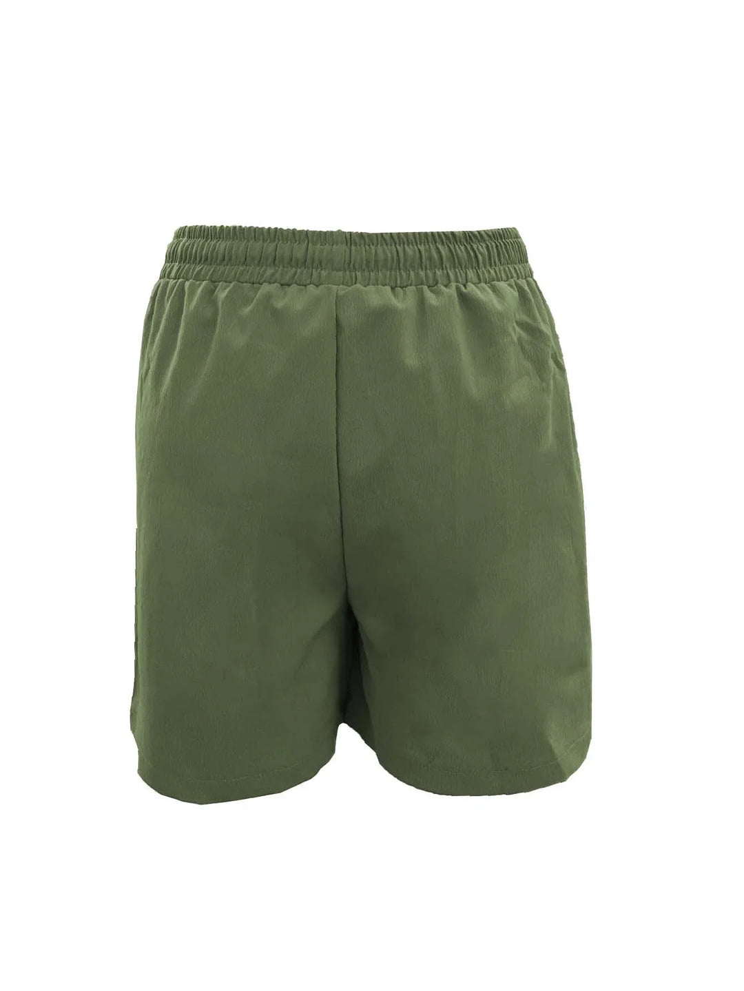 Women's Linen Blend Elastic Waist Casual Bermuda Shorts