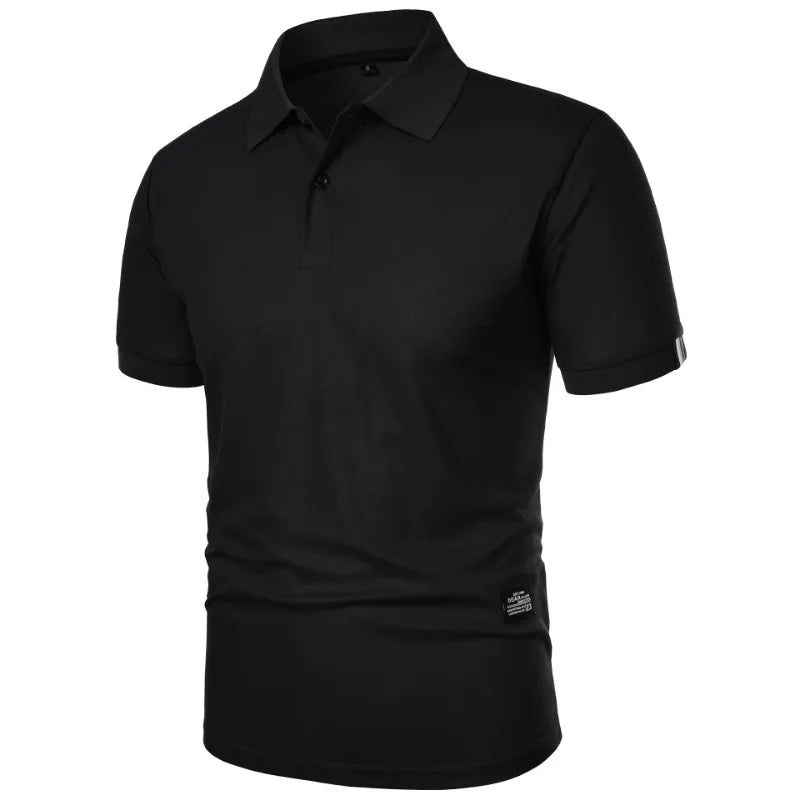 Men’s Silk Blend Wrinkle Resistant Short-Sleeve Polo