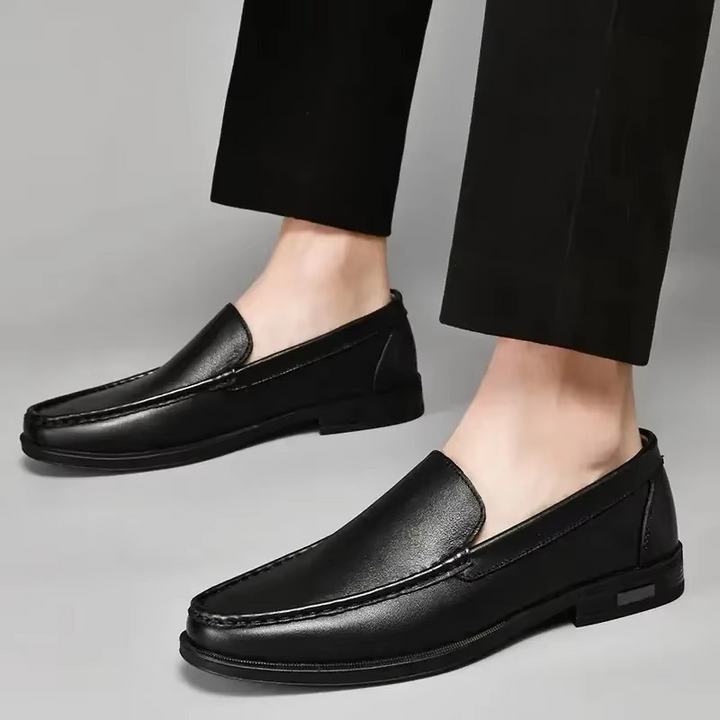 Men's Leather Loafers Slip-On Shoes