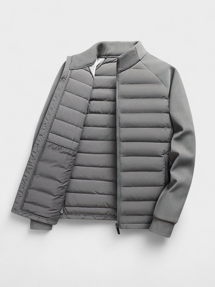 Men’s Hooded Nylon Down-Filled Puffer Jacket